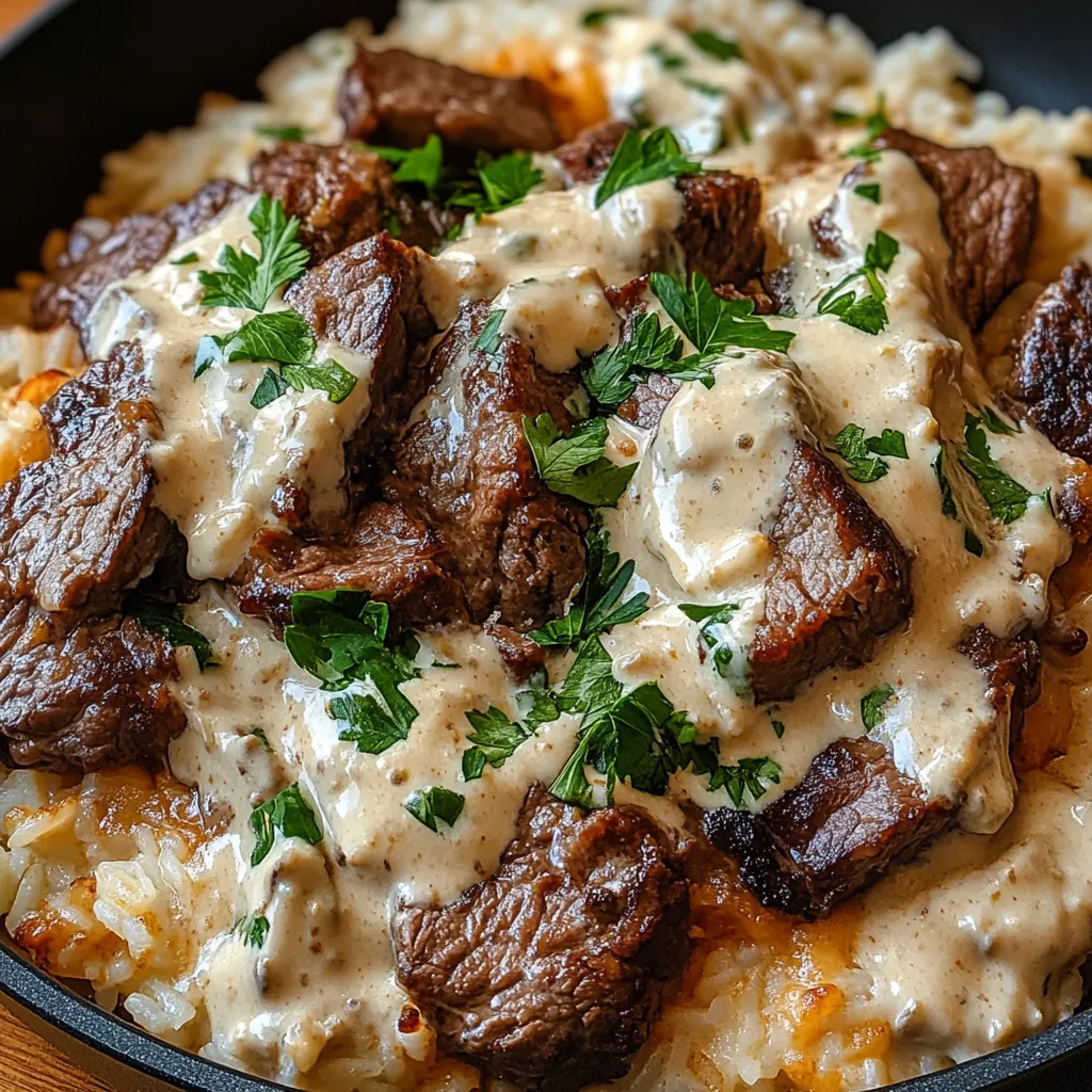 Steak & Queso Rice Recipe