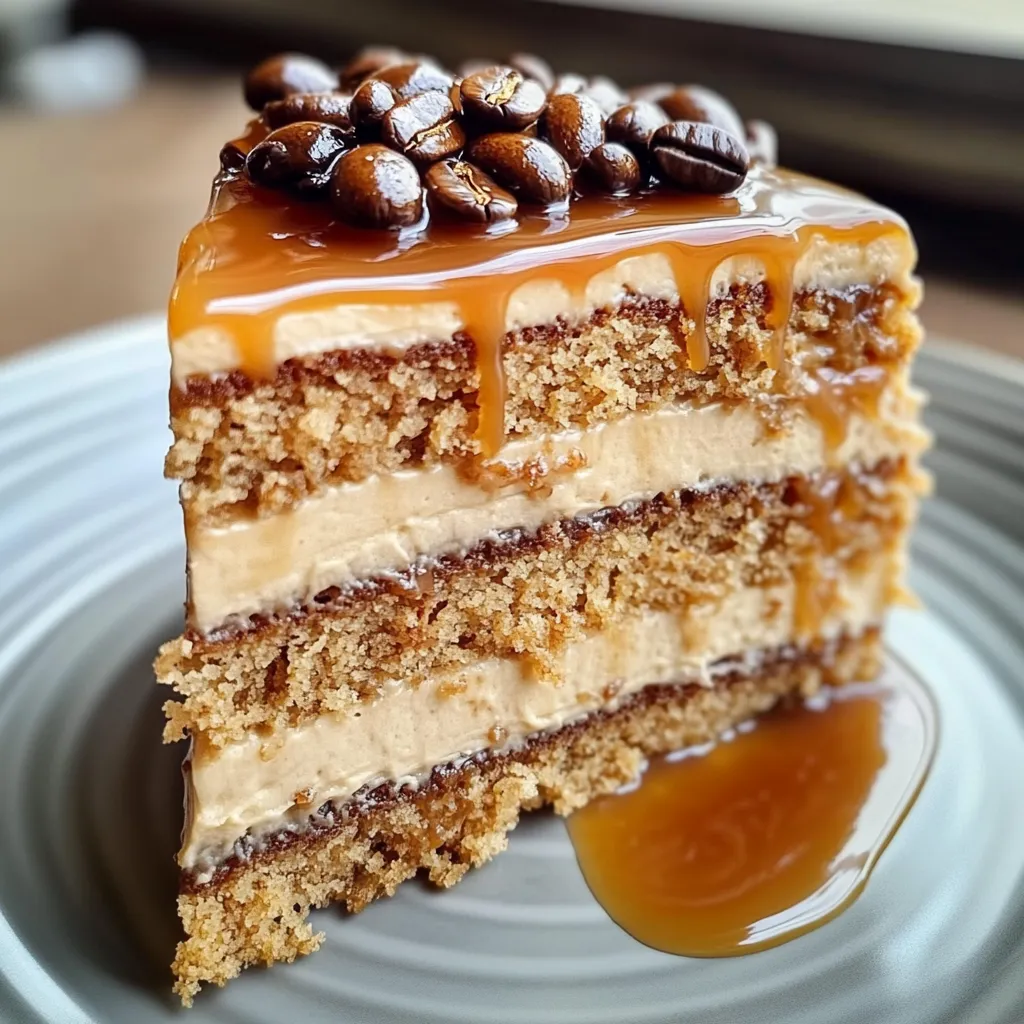 Easy Gooey Coffee Caramel Cake Recipe