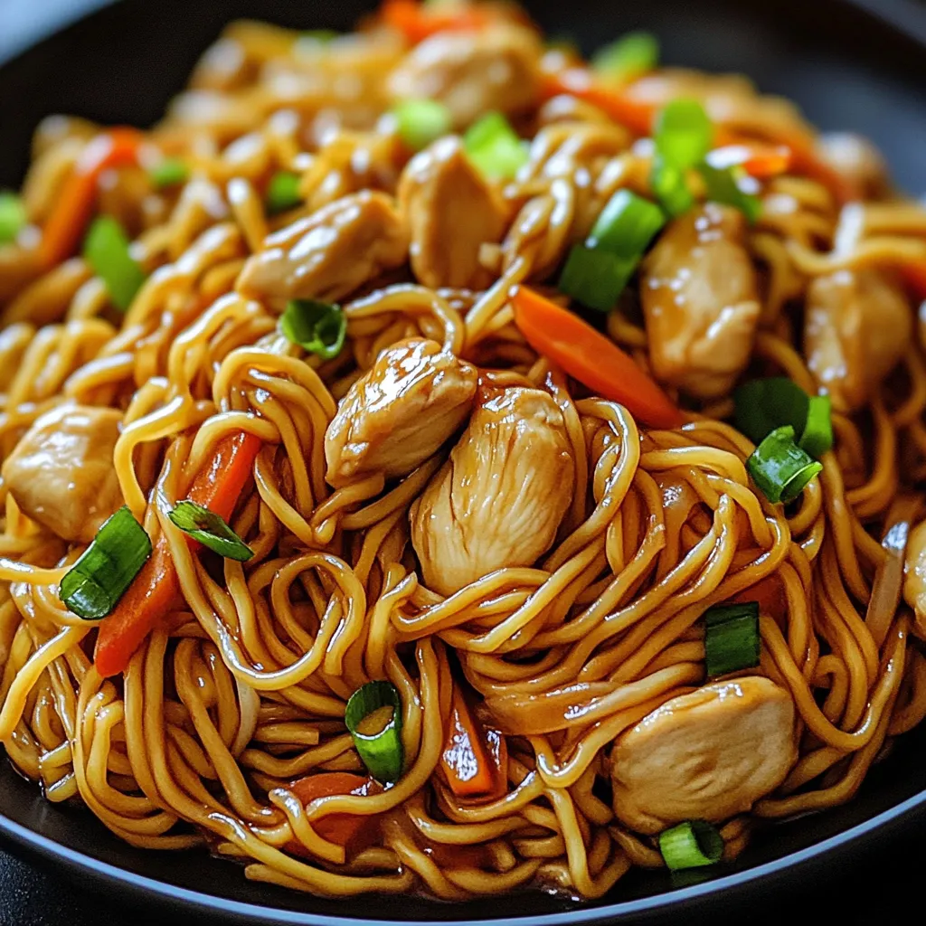 Chicken Chow Mein with The Best Chow Mein Sauce