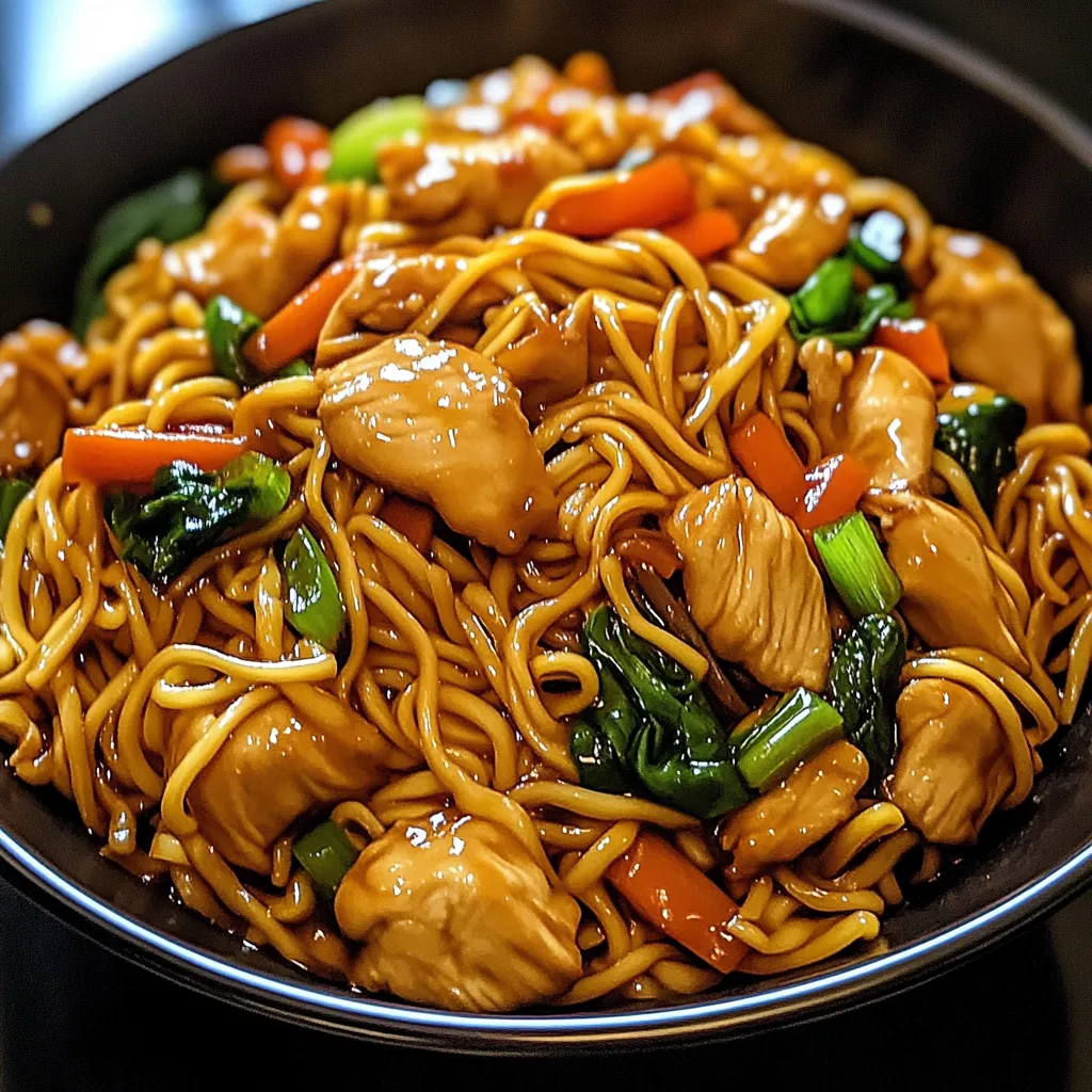 Chicken Chow Mein with The Best Chow Mein Sauce Recipe