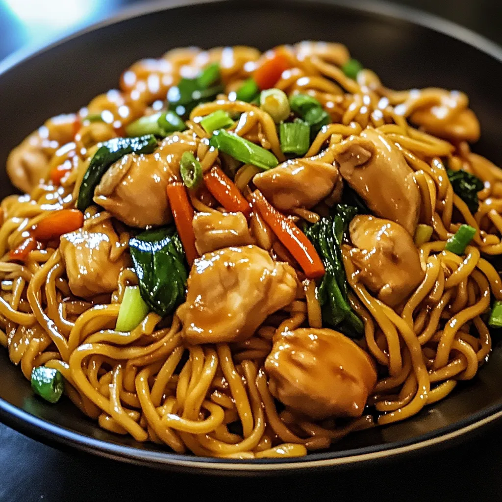 Easy Chicken Chow Mein with The Best Chow Mein Sauce