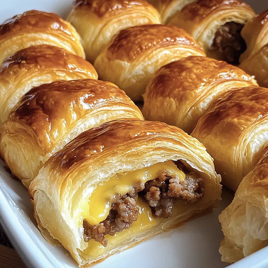 Breakfast Sausage Crescent Rolls