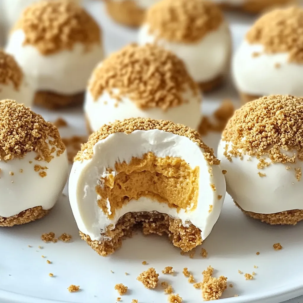 pumpkin cheesecake no bake balls​