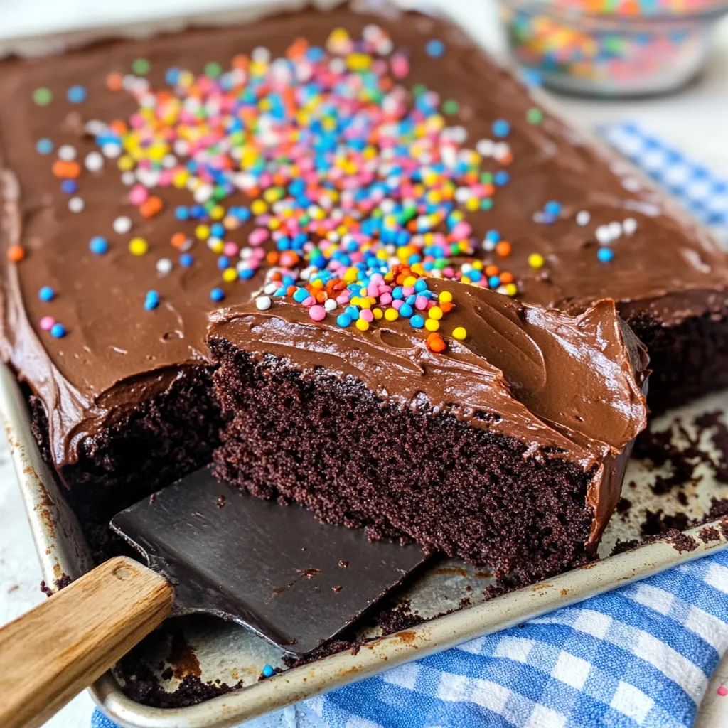 Sheet Pan Chocolate Cake