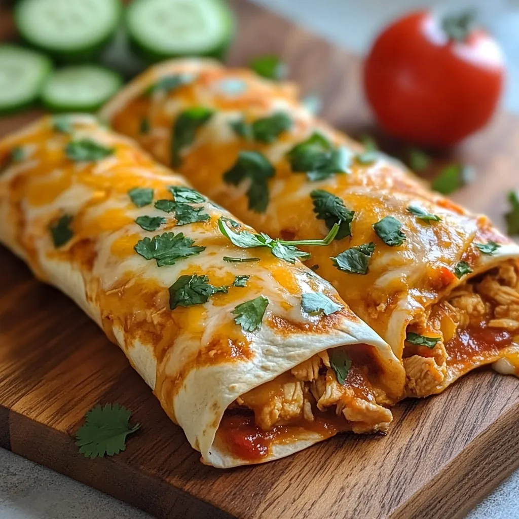 Baked Chicken Chimichangas