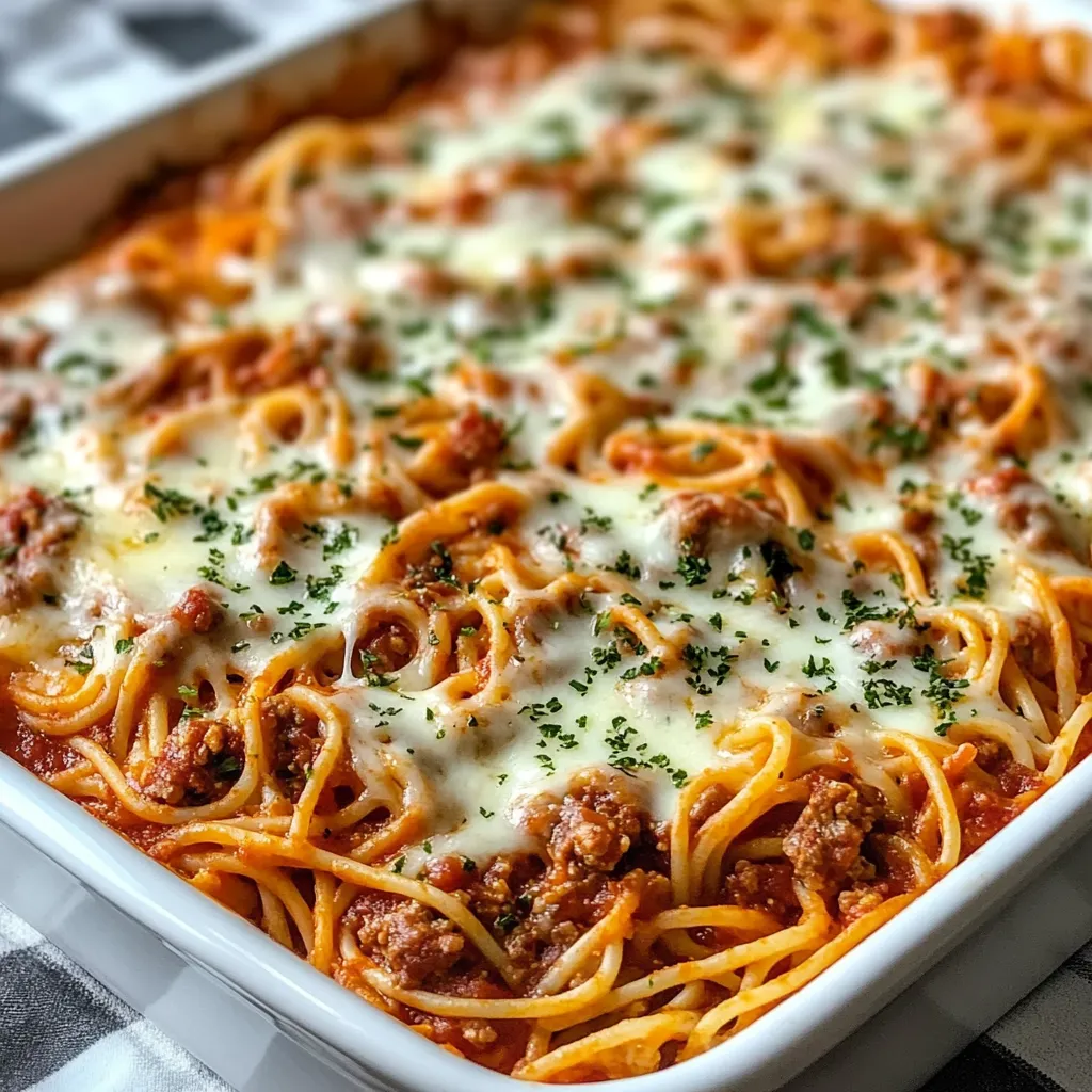 Easy Baked Cream Cheese Spaghetti