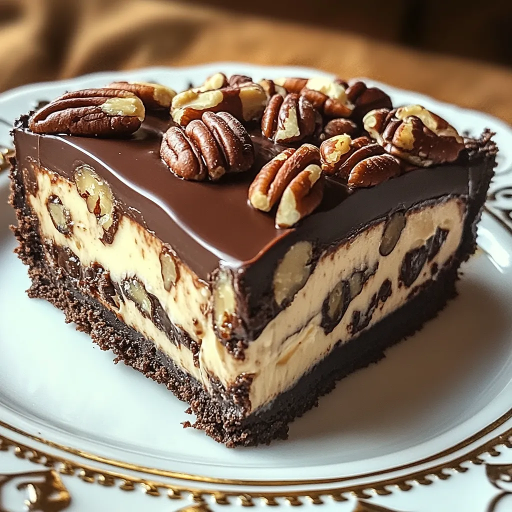 Easy Chocolate Pecan Cream Cheesecake Recipe