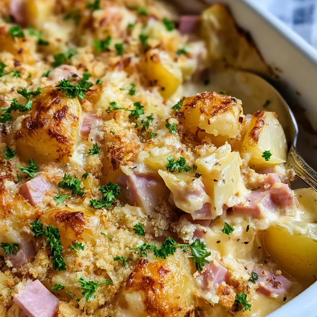 Easy Ham and Potato Casserole Recipe