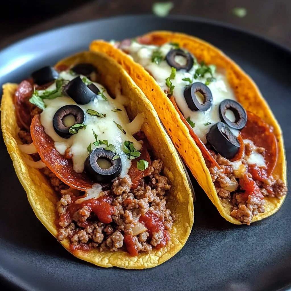 Meat Lovers Pizza Tacos Recipe