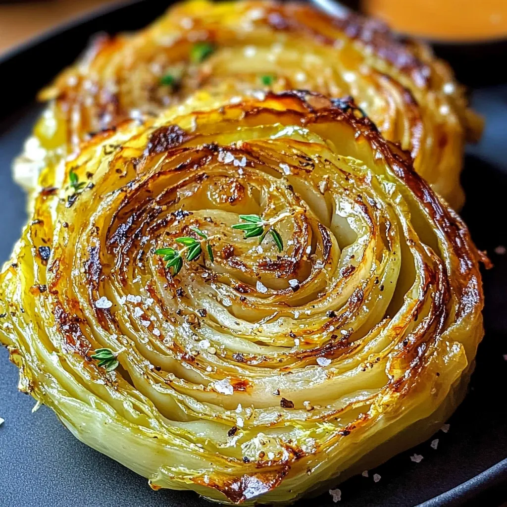 Oven Roasted Garlic Cabbage Steaks