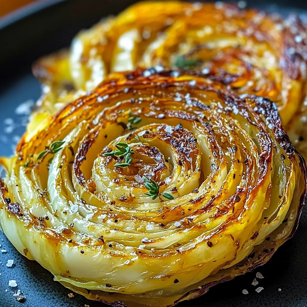 Oven Roasted Garlic Cabbage Steaks Recipe