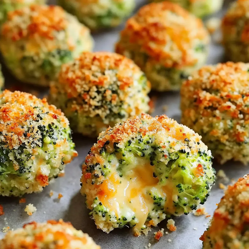 Baked Broccoli Cheese Balls Recipe