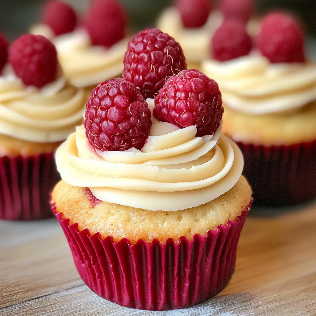 Fresh Raspberry Cupcakes