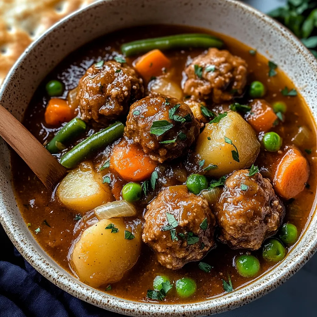 Easy Meatball Stew Recipe