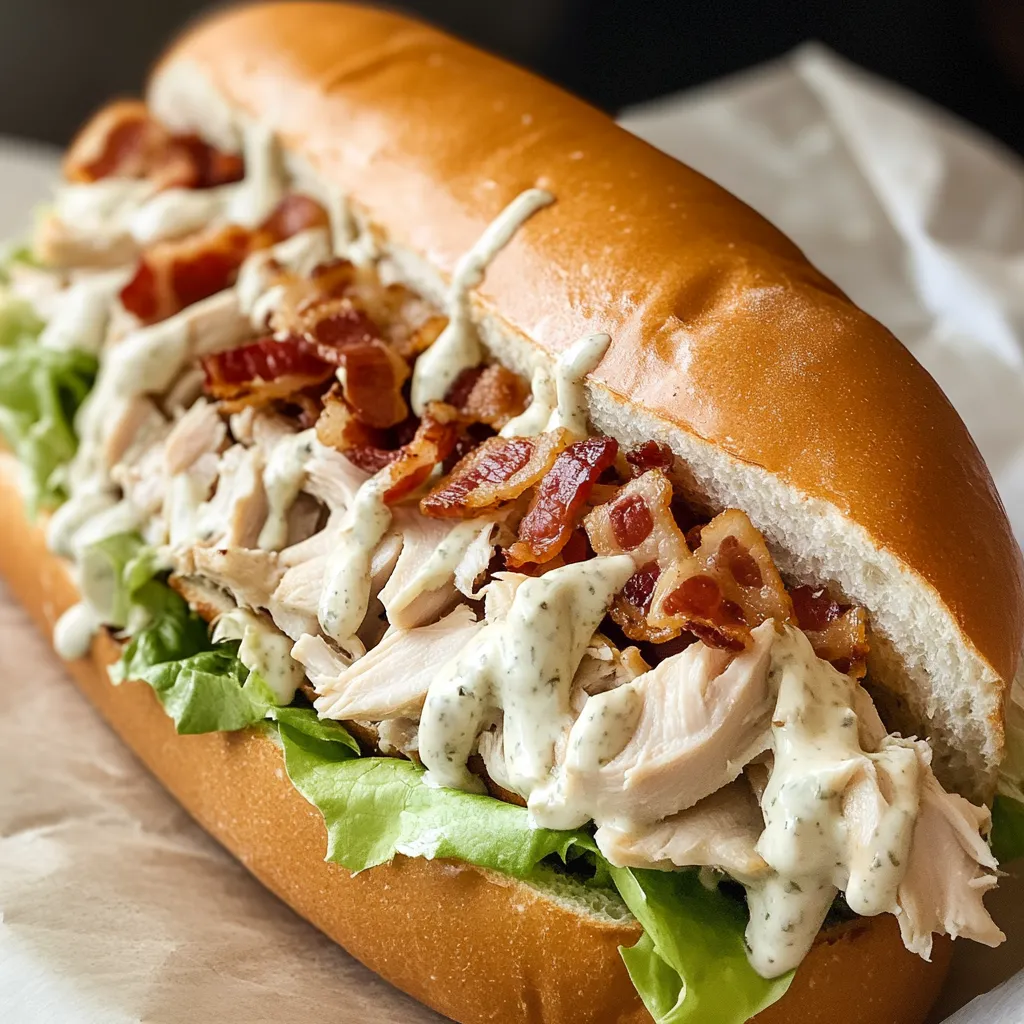 Chopped Chicken Bacon Ranch Sub