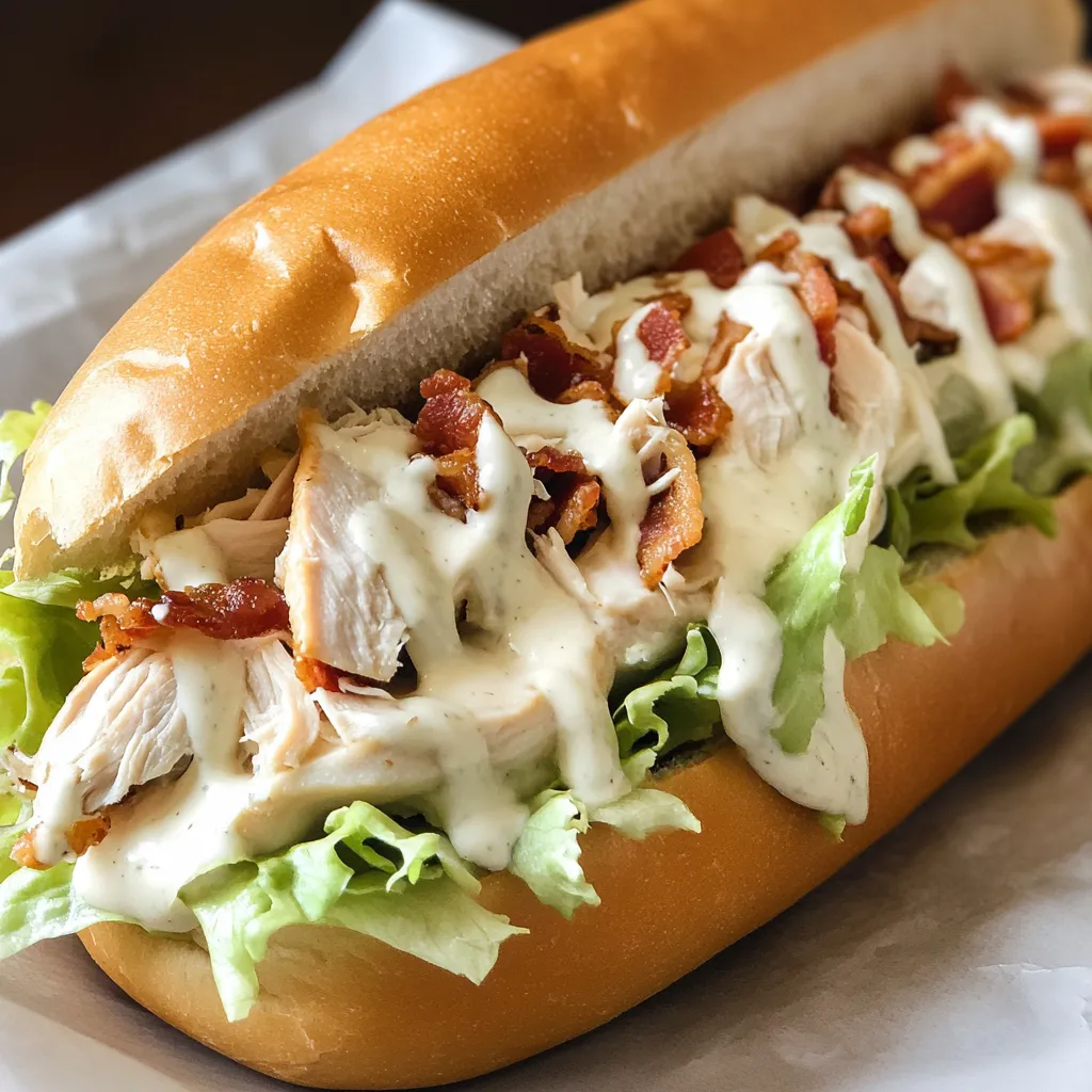 Chopped Chicken Bacon Ranch Sub Recipe