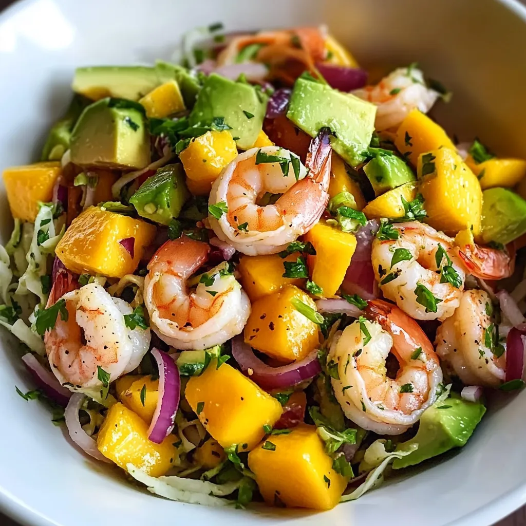 Prawn Mango Avocado Salad Recipe