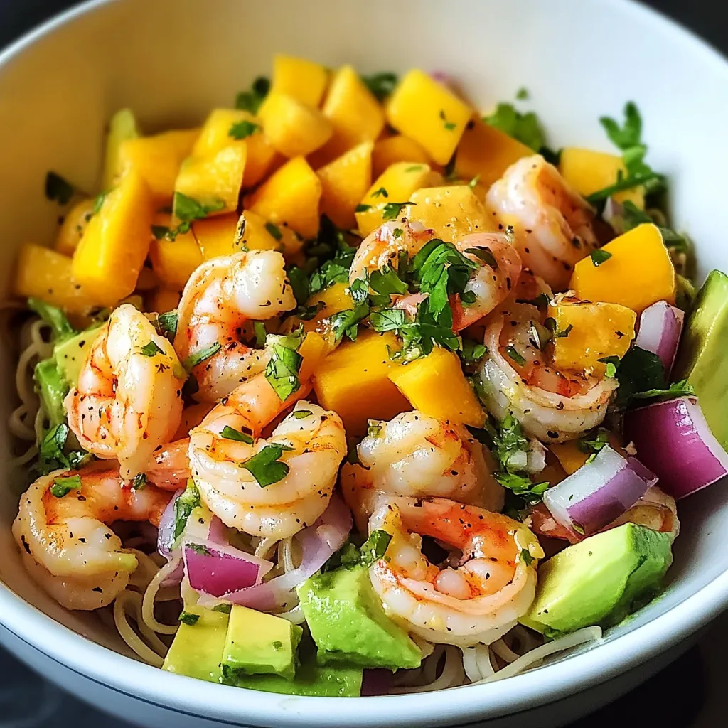 Easy Prawn Mango Avocado Salad