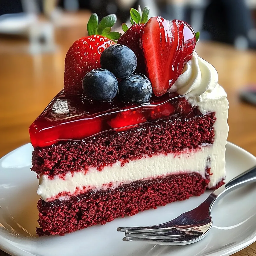 Red Velvet Strawberry Cheesecake