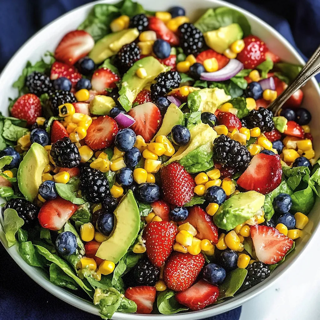 Strawberry Avocado Corn Salad Recipe