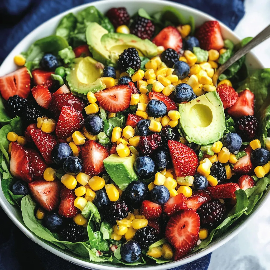 Easy Strawberry Avocado Corn Salad