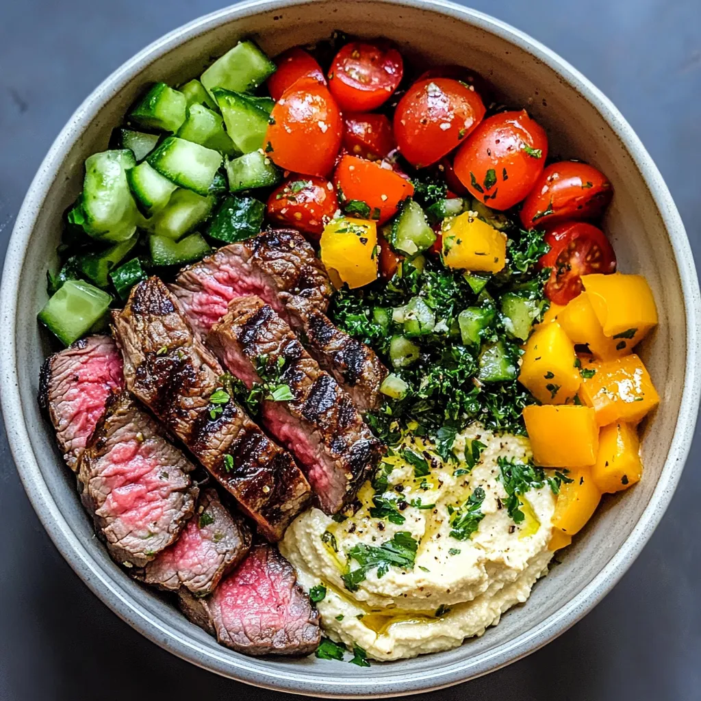 Delicious Mediterranean Steak Bowls: A Quick and Healthy Recipe