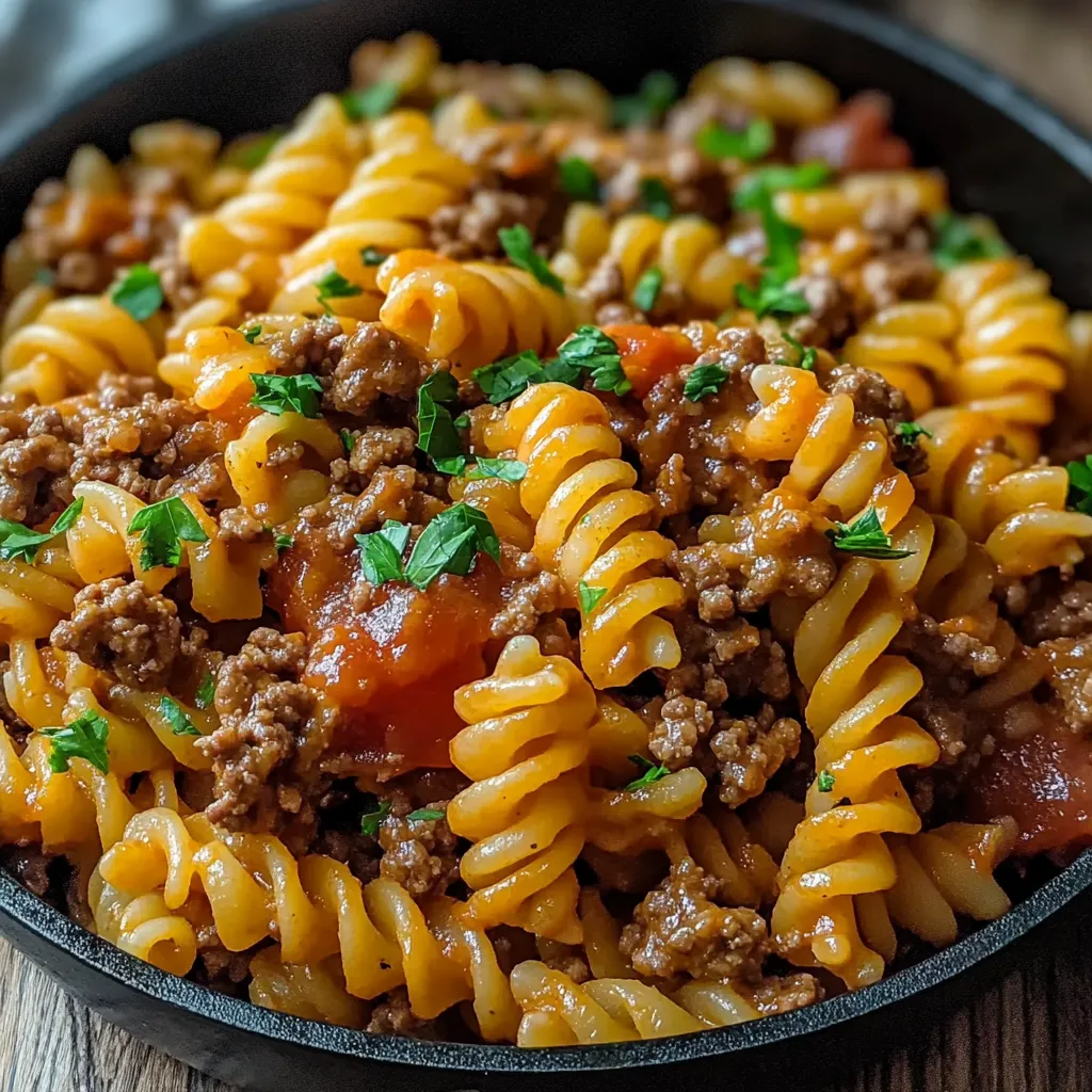 One Pot Beef Taco Pasta Recipe