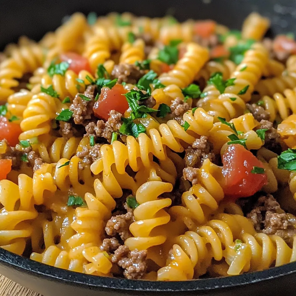 Easy One Pot Beef Taco Pasta