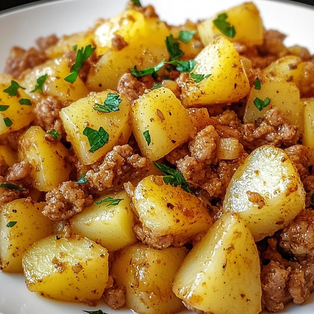 Easy Ground Turkey with Potatoes