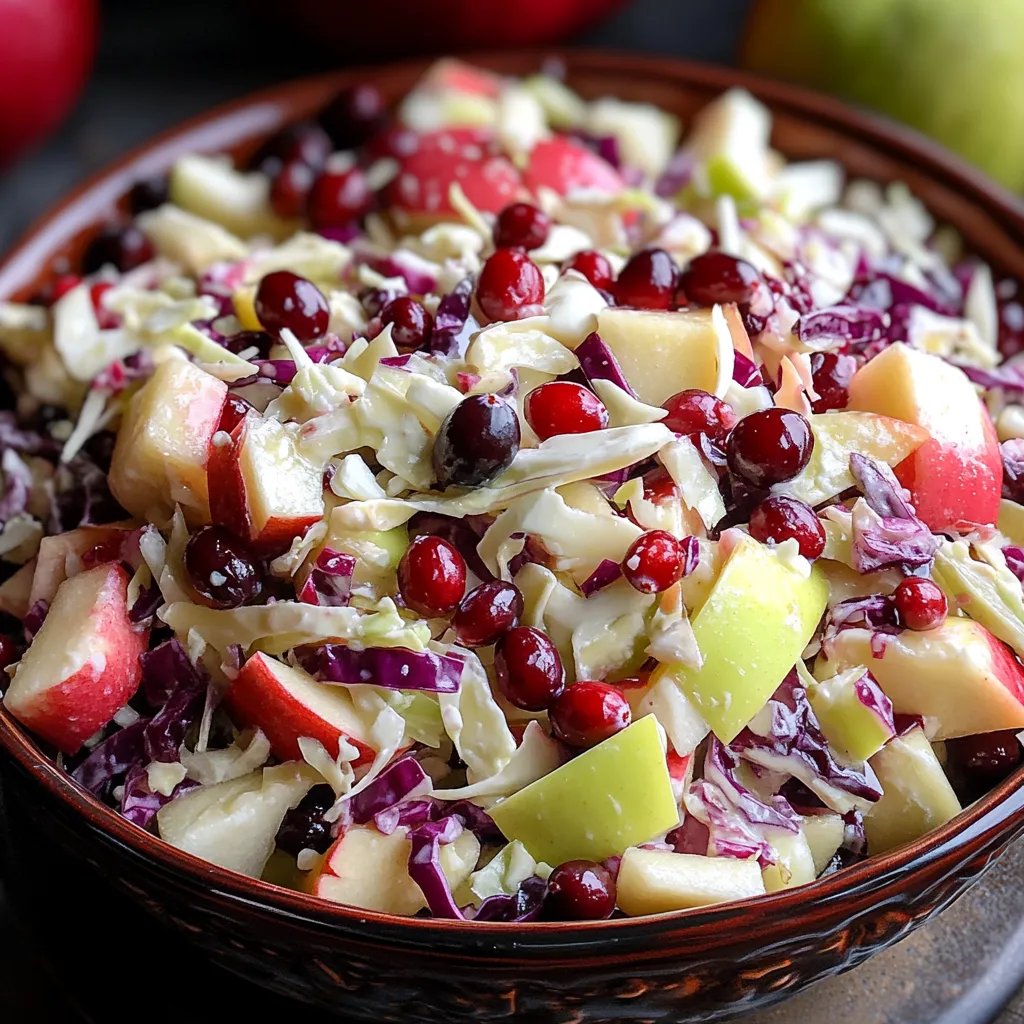 CRANBERRY APPLE COLESLAW