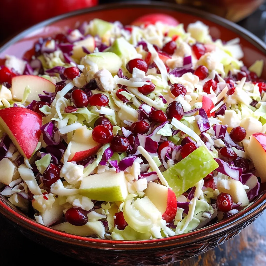 CRANBERRY APPLE COLESLAW Recipe