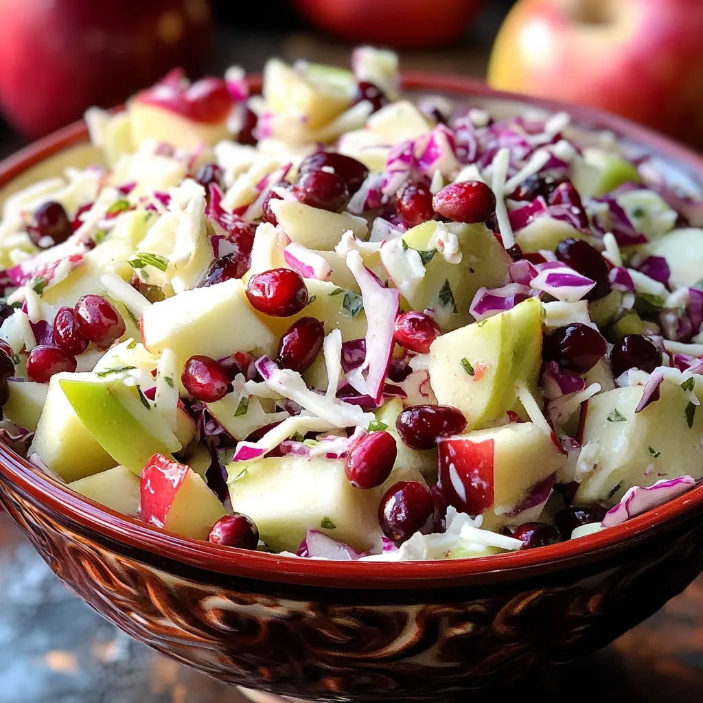 A bowl of fruit with red berries and apples.