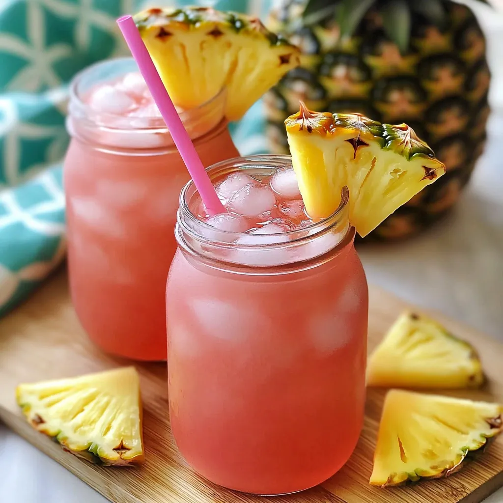 Pineapple Pink Lemonade Soda Recipe