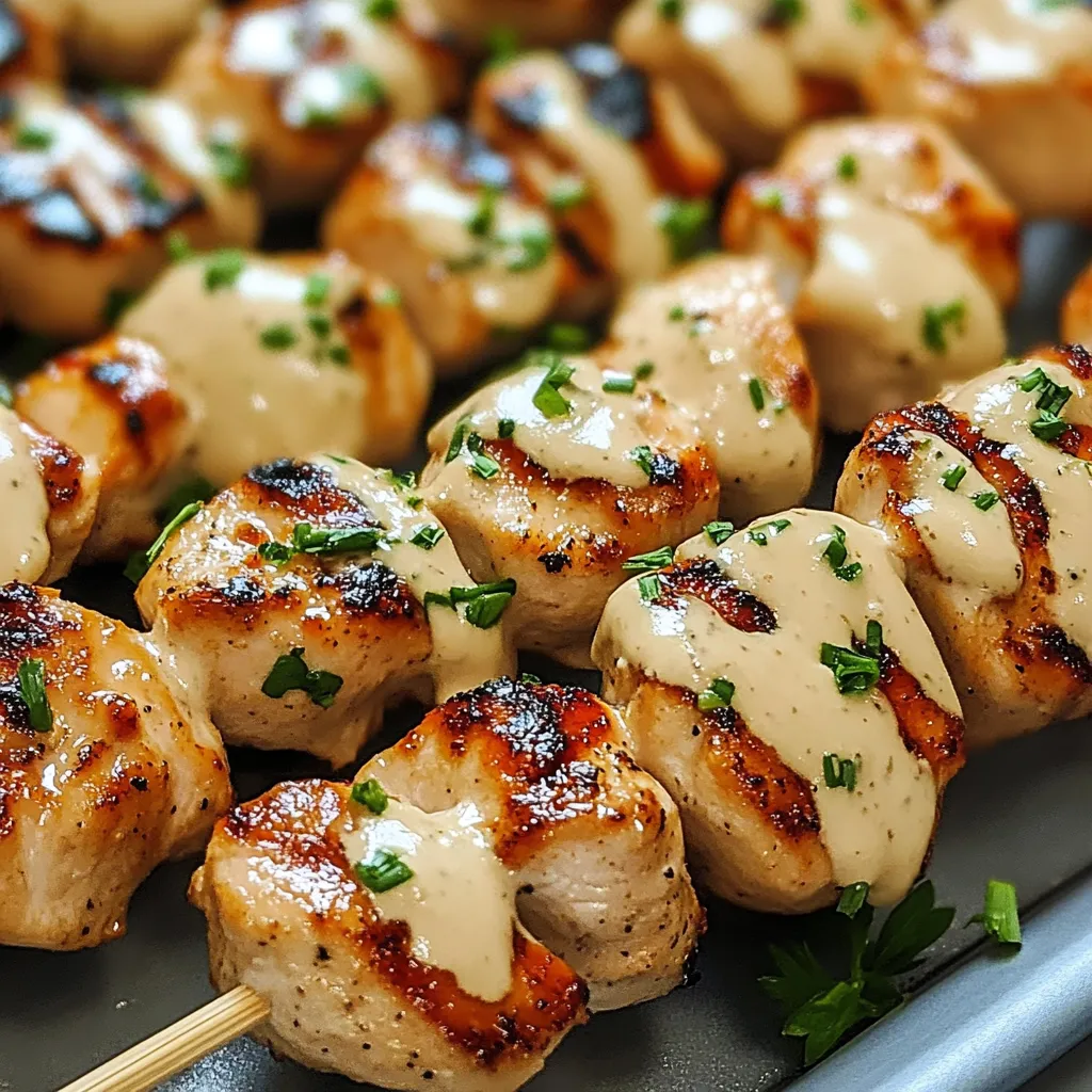 Bang Bang Chicken Skewers