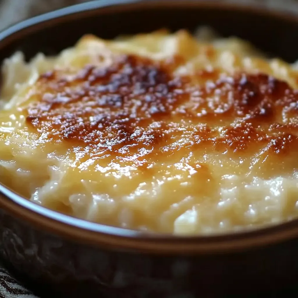 A bowl of food with a golden brown crust.
