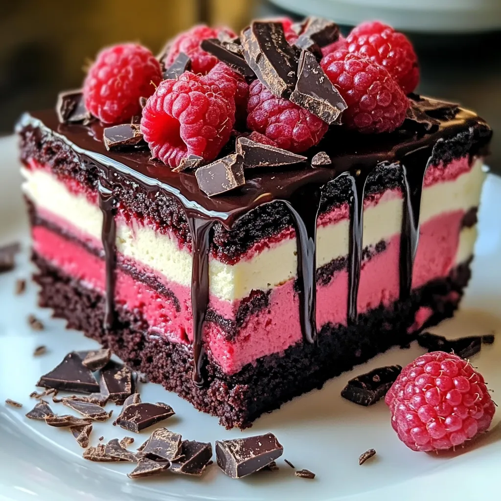 Easy Chocolate Raspberry Drip Cake