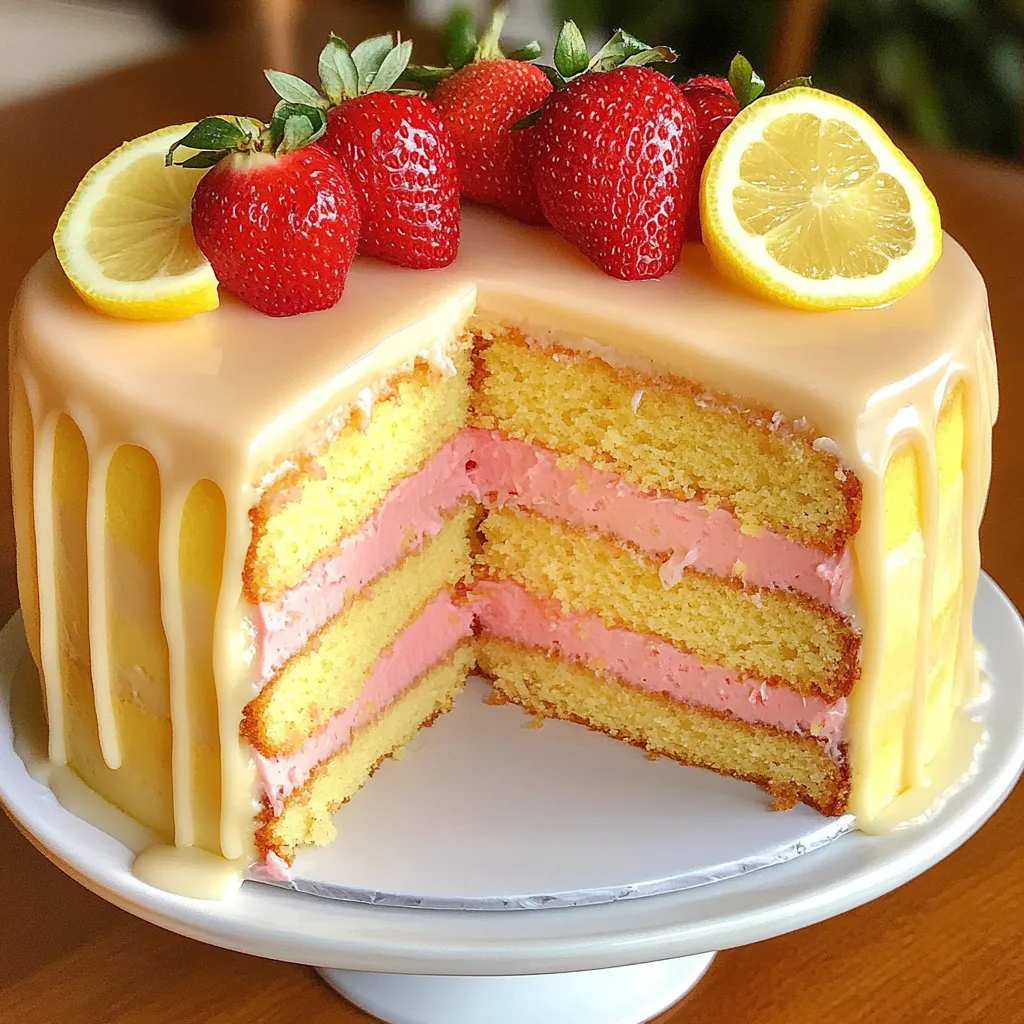 Strawberry Lemonade Layered Delight