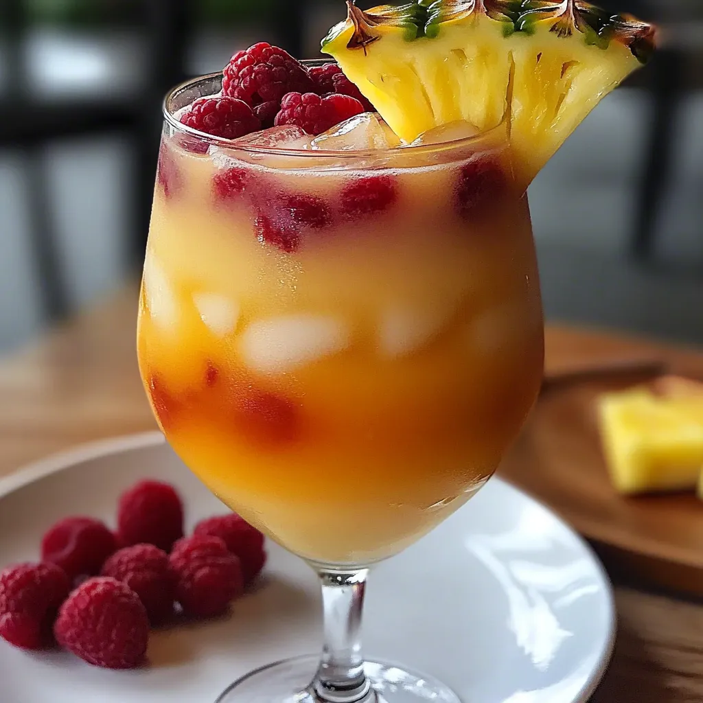 Tropical Bahama Mama Cocktail
