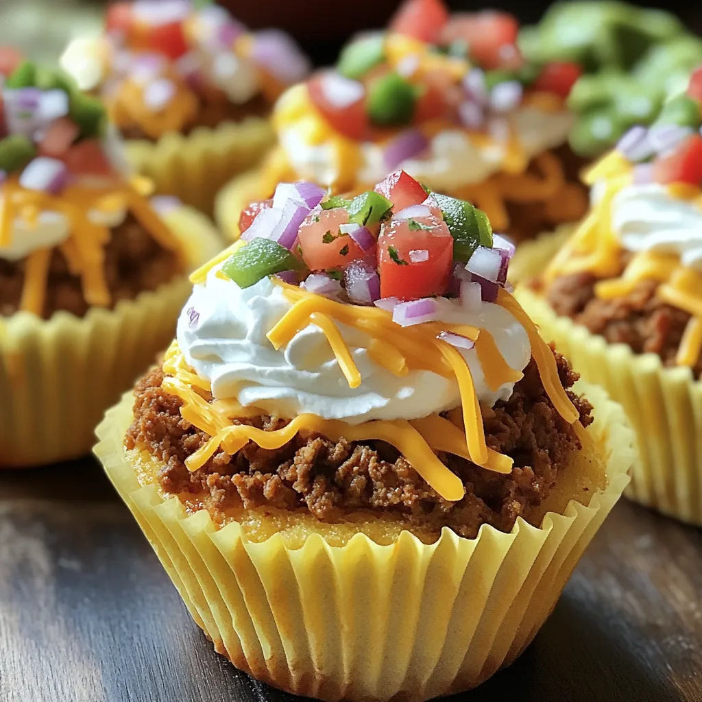 Taco Cupcakes Recipe