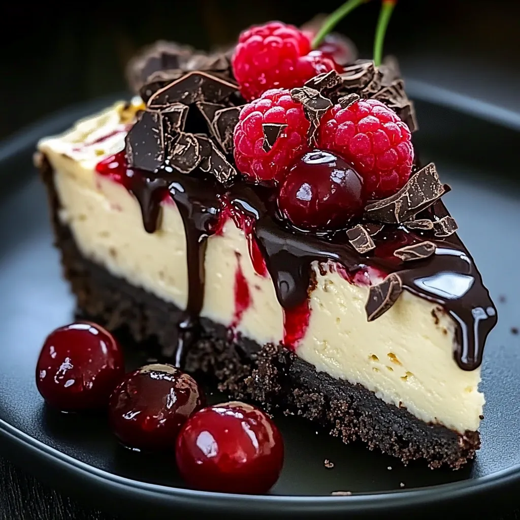 A slice of chocolate cake with raspberries on top.