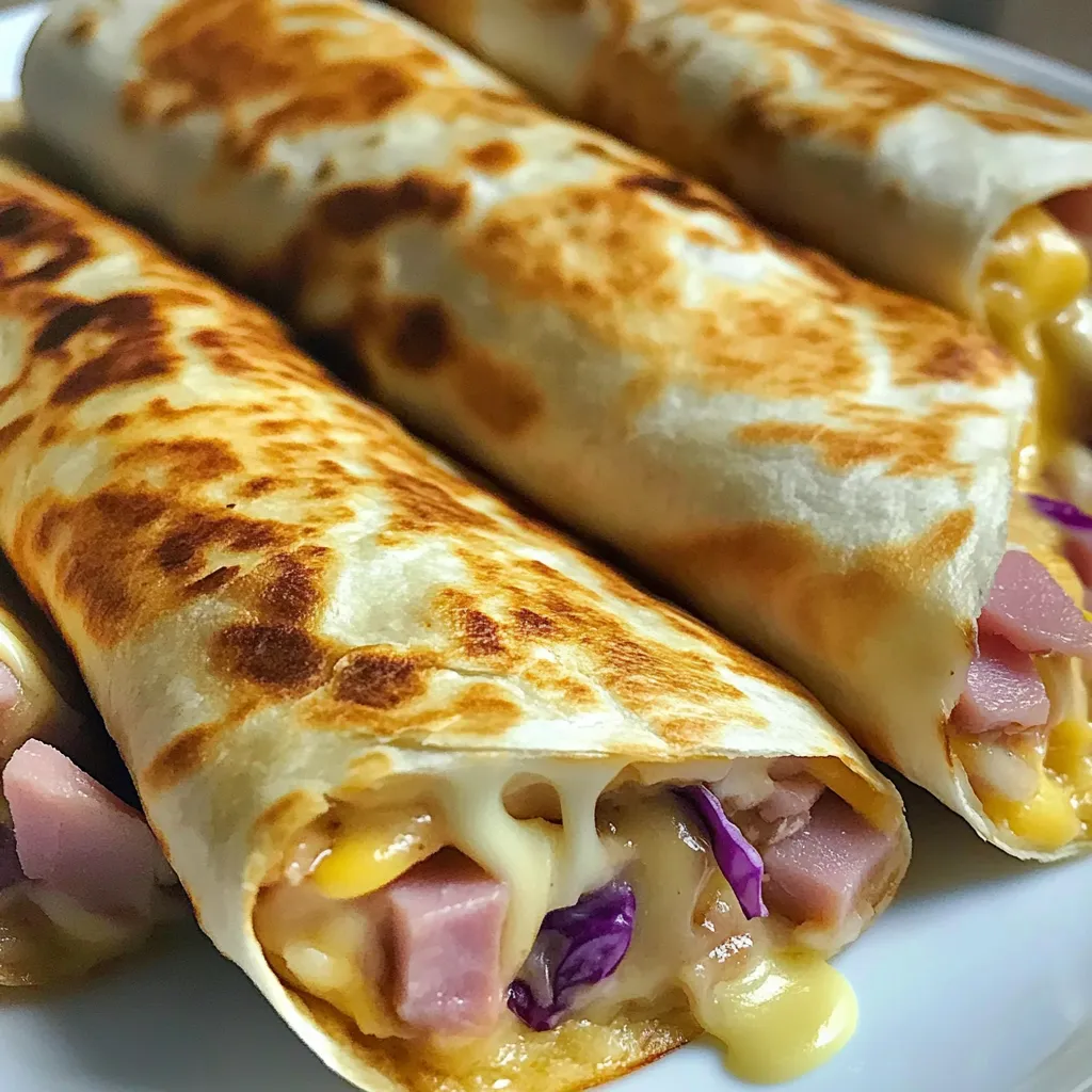 A plate of food with a burrito and a sandwich.