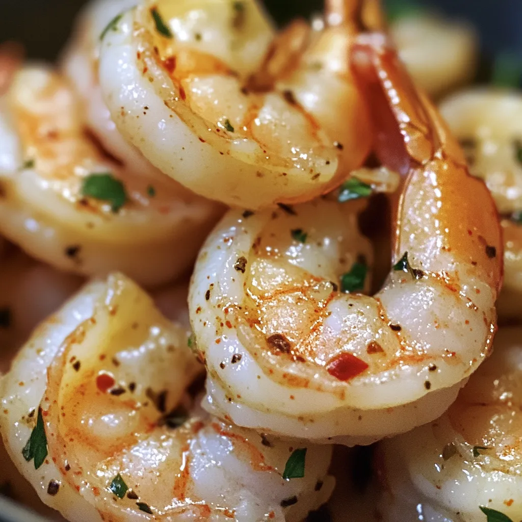 A bowl of shrimp with spices.