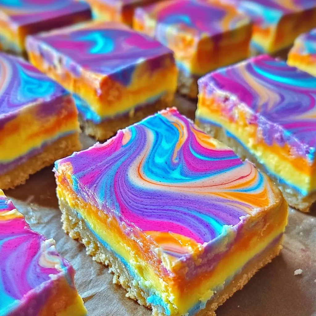 A colorful dessert on a wooden table.