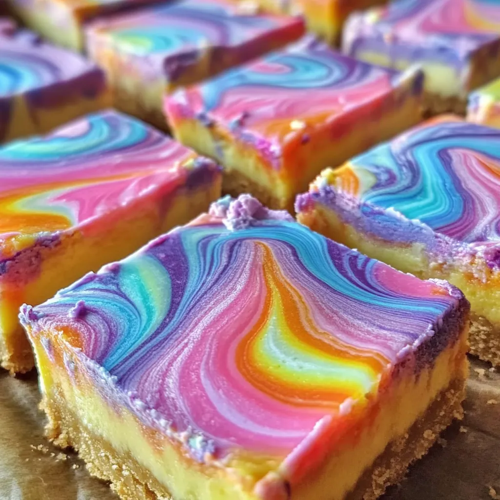 A close up of a colorful dessert.