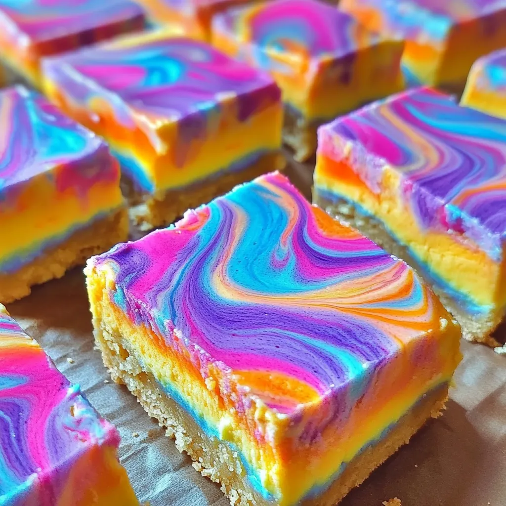 Rainbow cake on a paper towel.