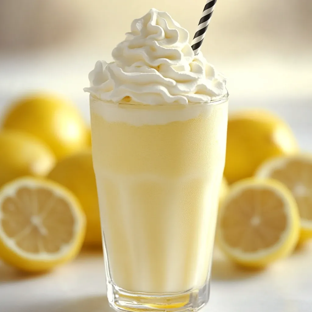 A glass of lemonade with a straw.