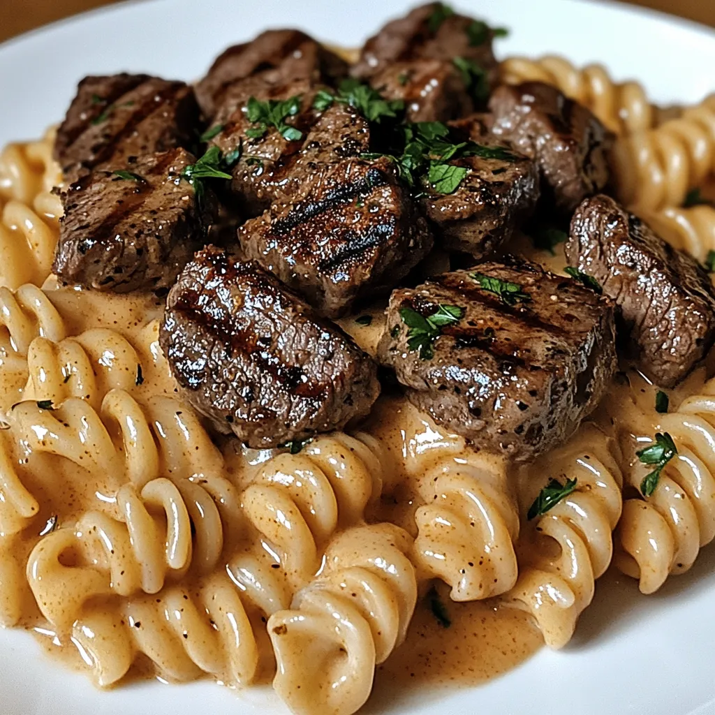 A plate of food with meat and noodles.