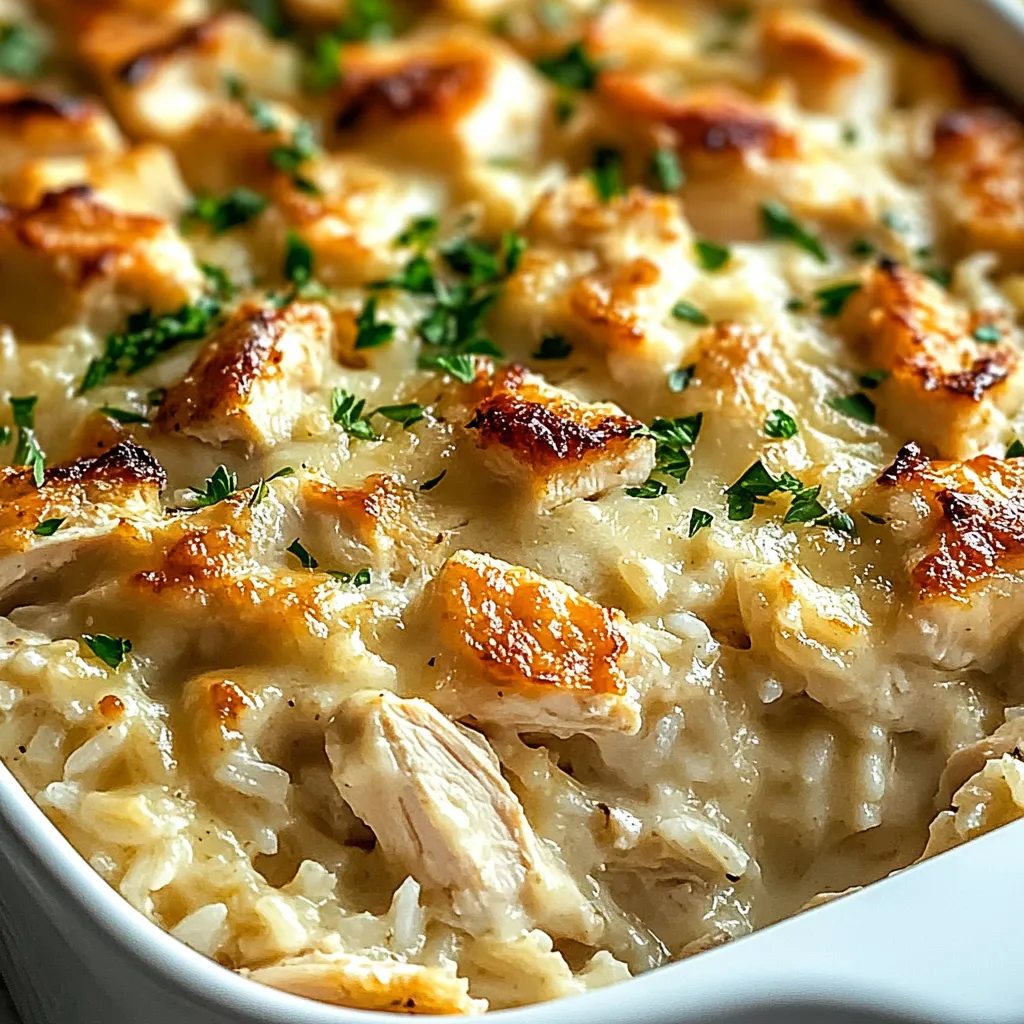 A bowl of chicken and rice.