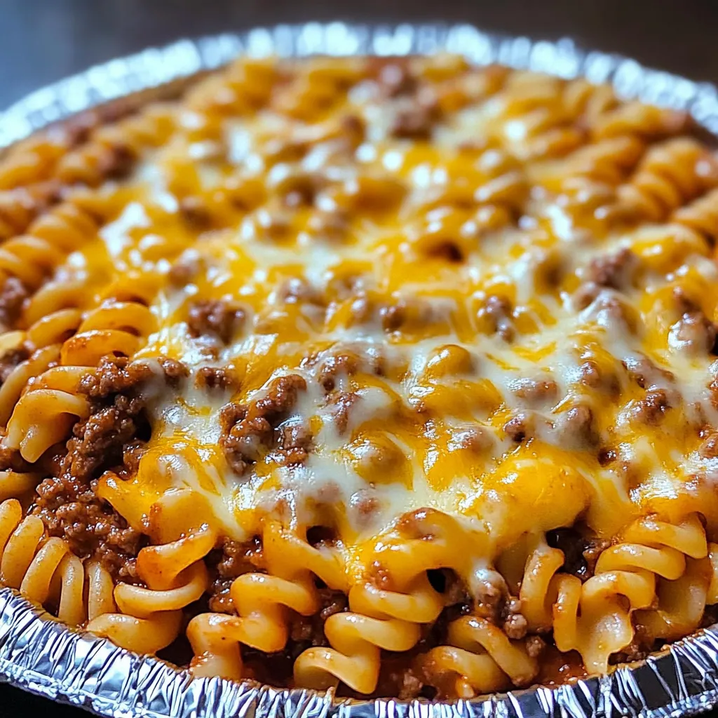 A bowl of macaroni and cheese.