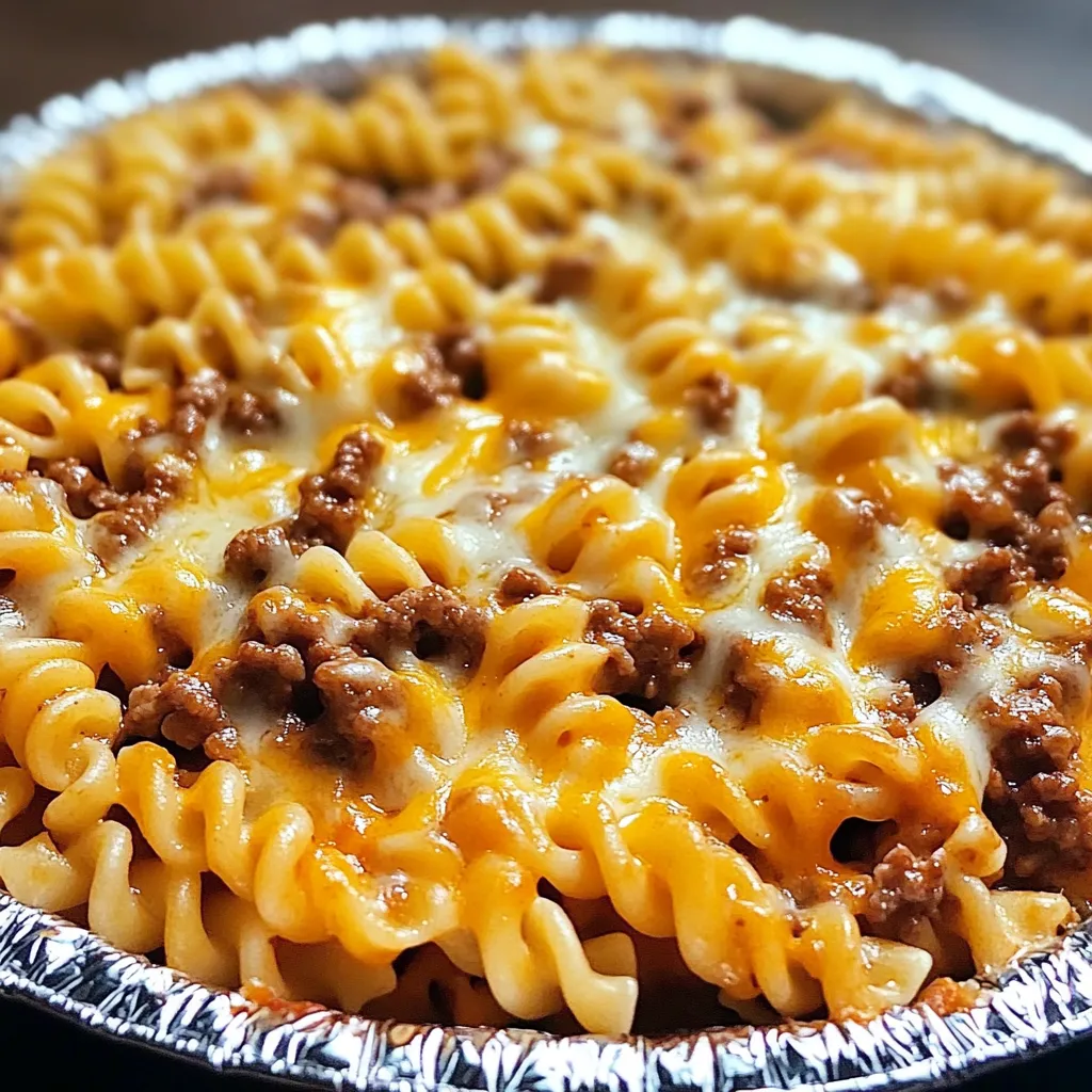 A bowl of macaroni and cheese.